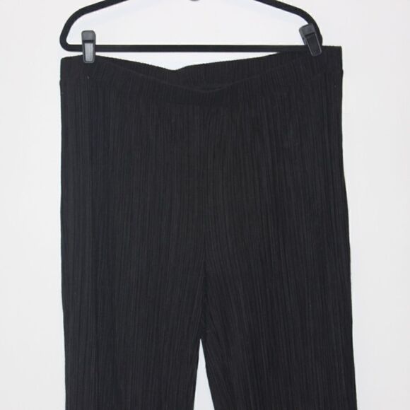 NEW Vero Moda High Waist Plissé wide Legs pull on Pants Women Size 2X - Picture 3 of 11